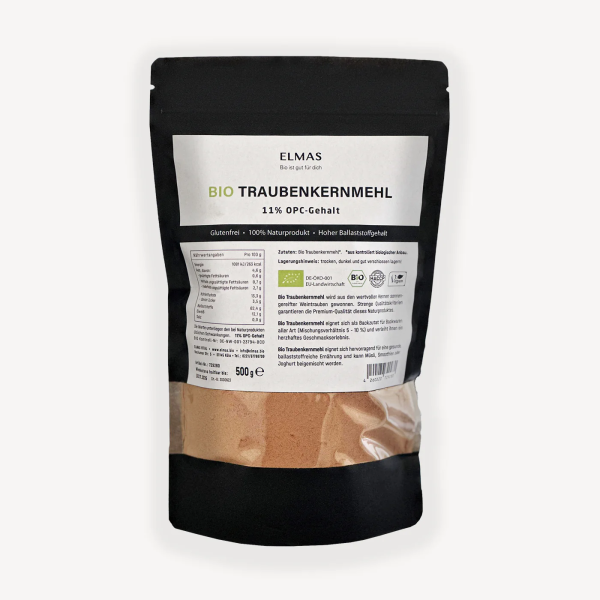 Elmas BIO Traubenkernmehl 500gr